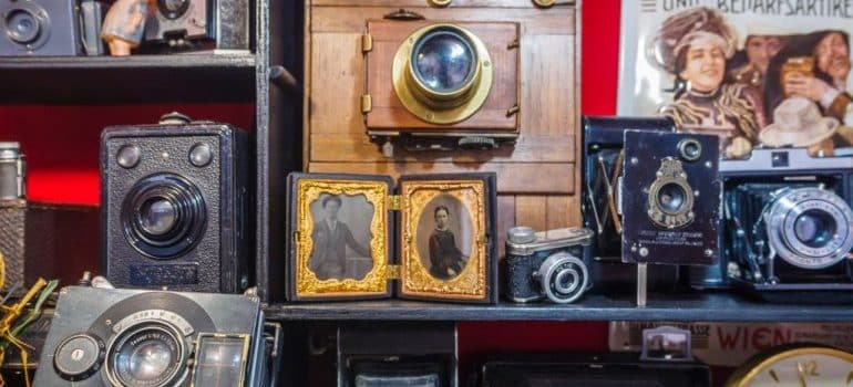 a collection of antiques ready for luxury moving