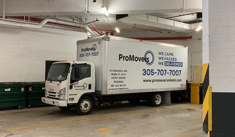 Our moving truck that is ready to be driven any distance,